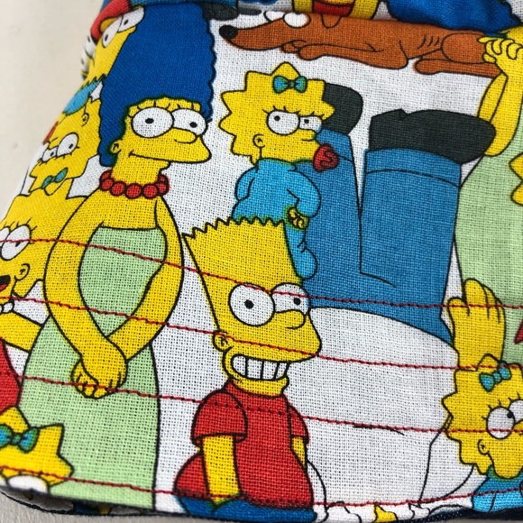 Simpson’s TV Cartoon Denim Reversible Bucket Hat - Picture 9 of 11
